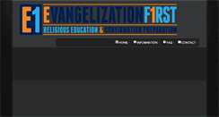 Desktop Screenshot of evangelizationfirst.com