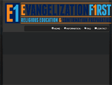 Tablet Screenshot of evangelizationfirst.com